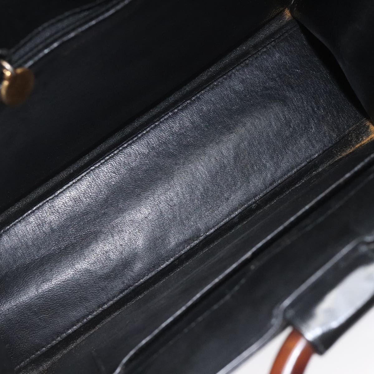 CHANEL Hand Bag Leather Black CC - 16