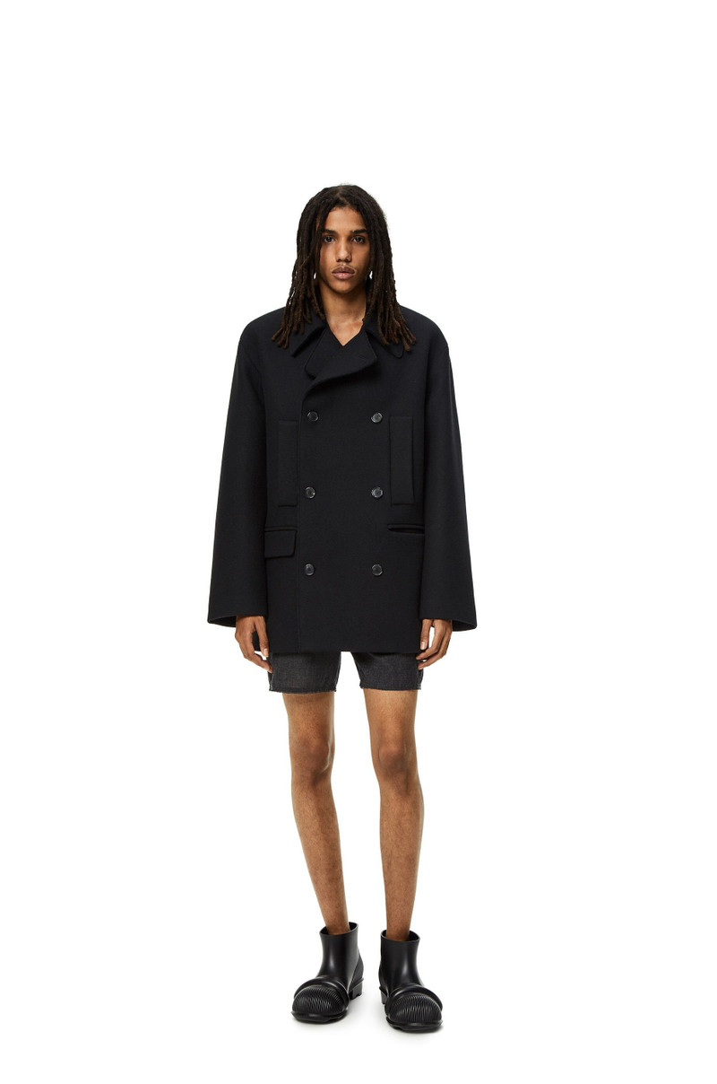 Loewe Relaxed peacoat in wool outlook