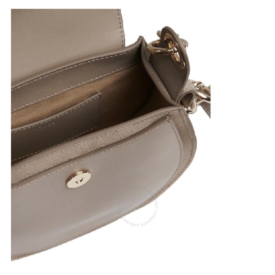 Chloe Tess Small Bag In Shiny And Suede Leather - 4