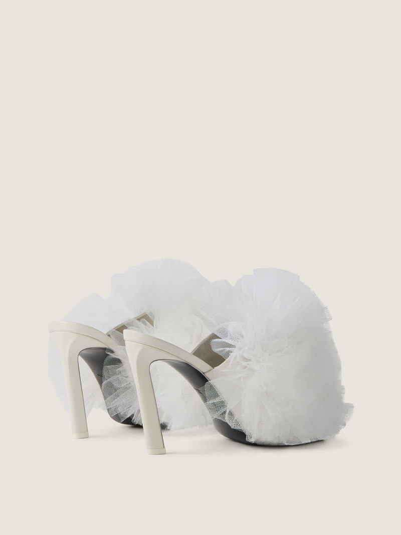 FROU-FROU HEELED MULES IN ORGANZA 4