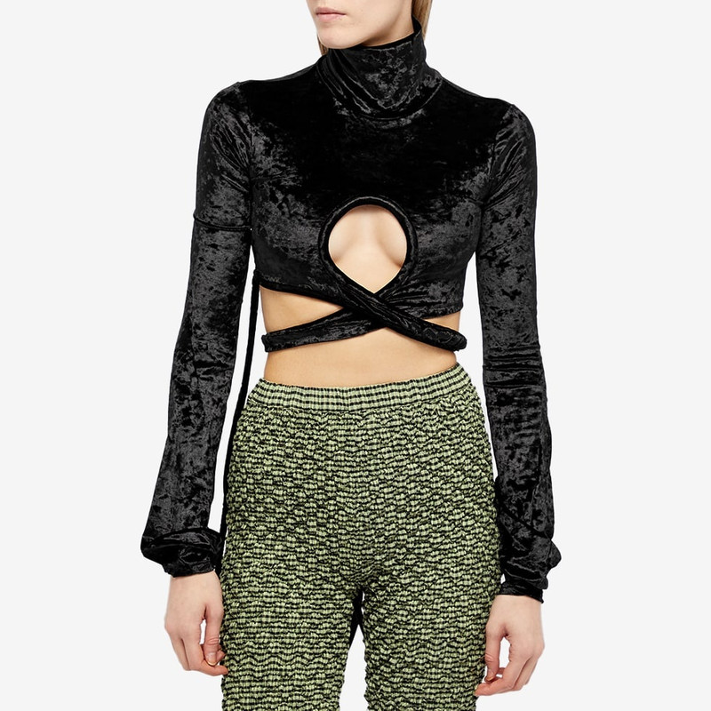 OTTOLINGER Ottolinger Velvet Wrap Loop Top outlook