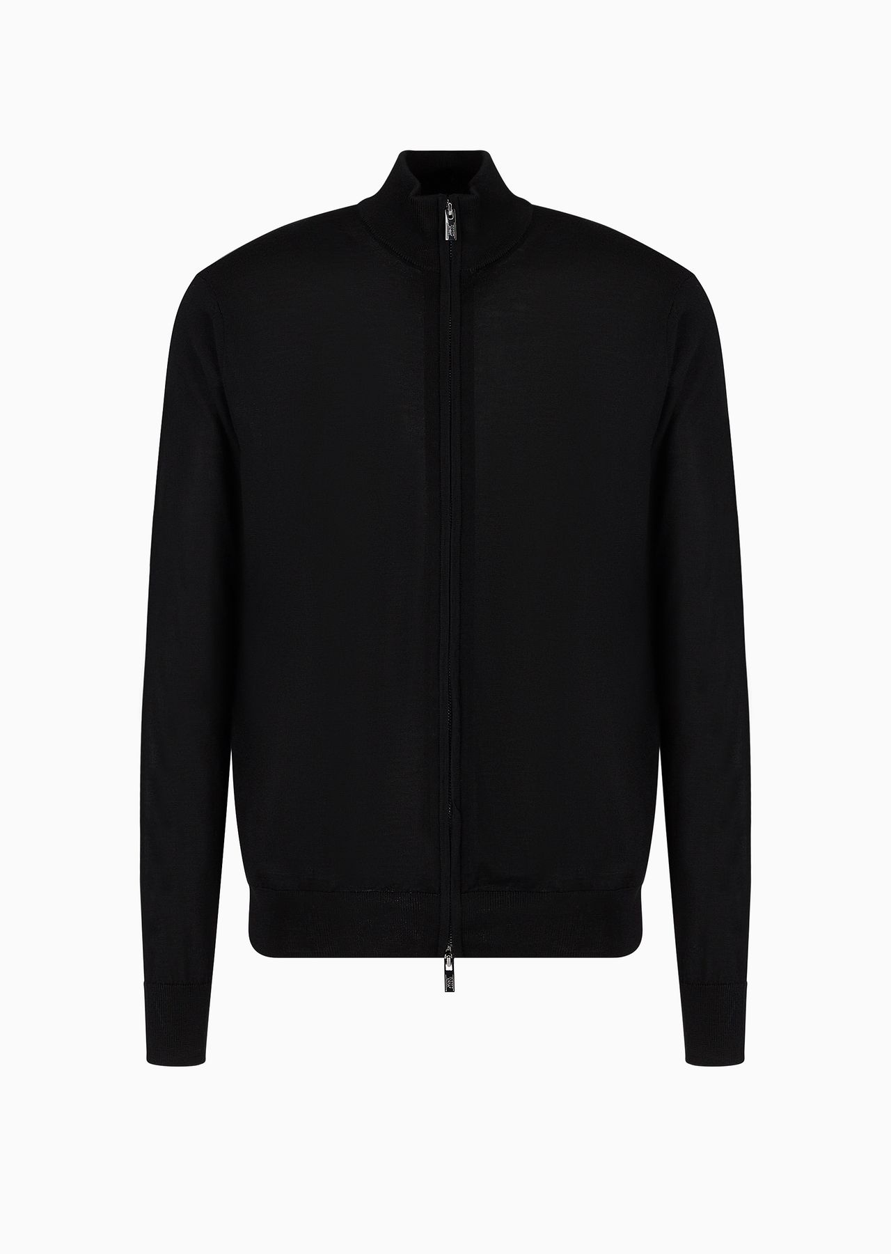 EMPORIO ARMANI Virgin-wool full-zip cardigan | REVERSIBLE