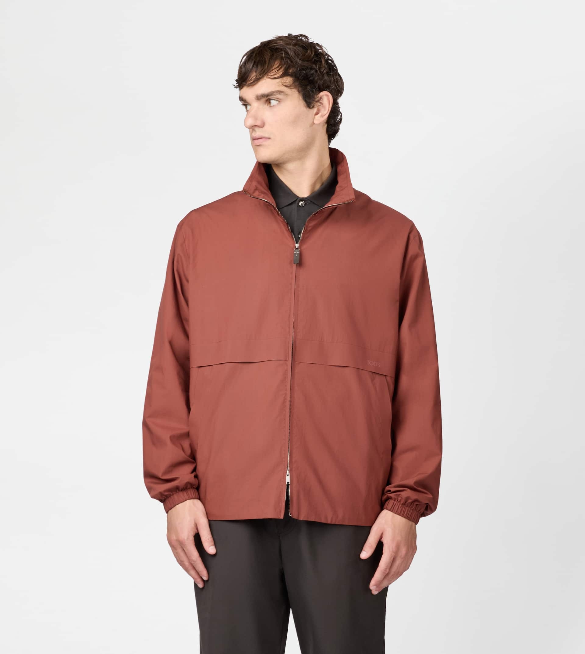 WINDBREAKER IN COTTON - BROWN - 5