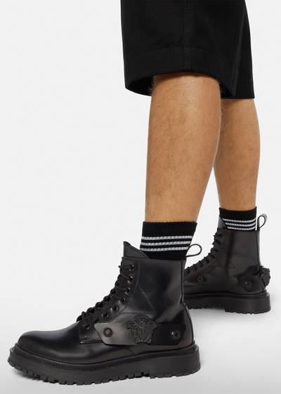 VERSACE Medusa Lace-up Boots outlook