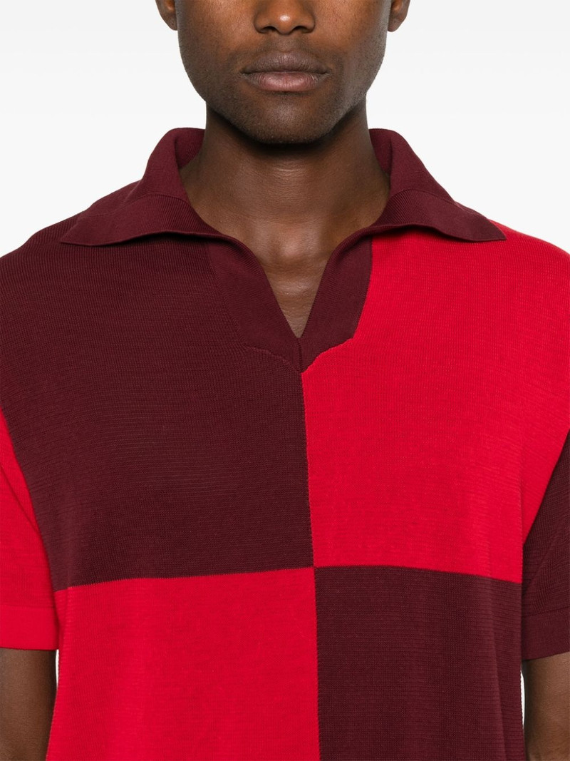 Checker polo shirt 4
