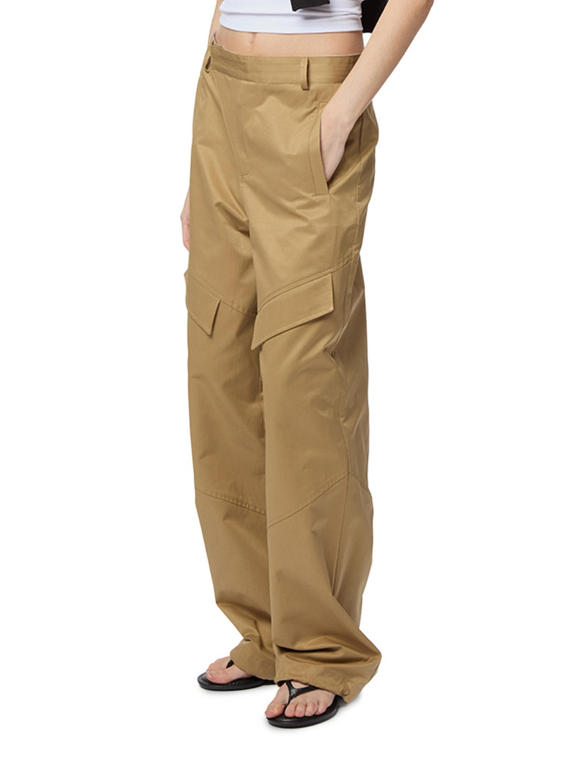 Women's Kate Cotton-Blend Cargo Trousers - Olive 3