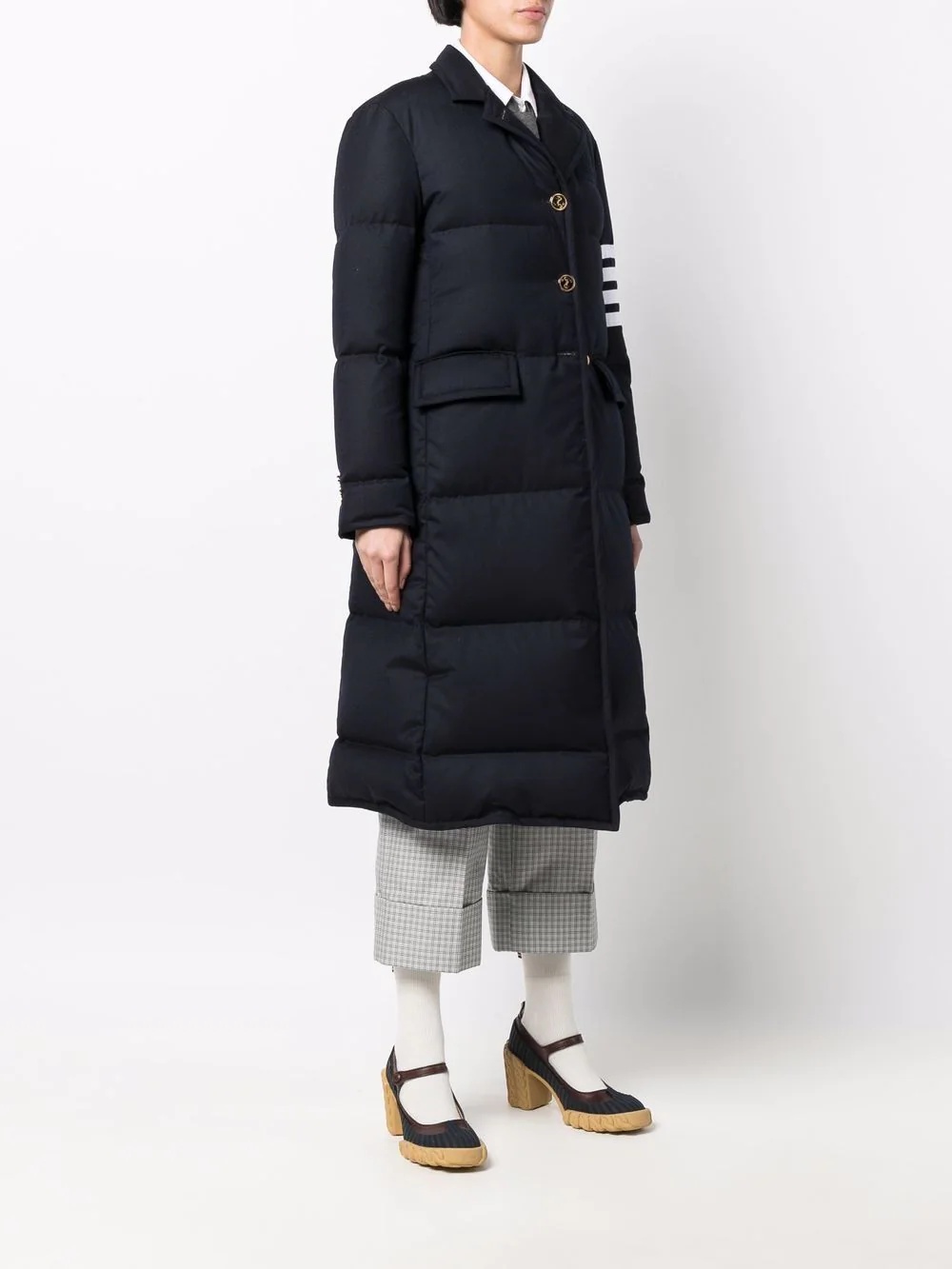 down-feather 4-Bar overcoat - 3