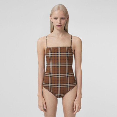 Burberry Check Swimsuit outlook