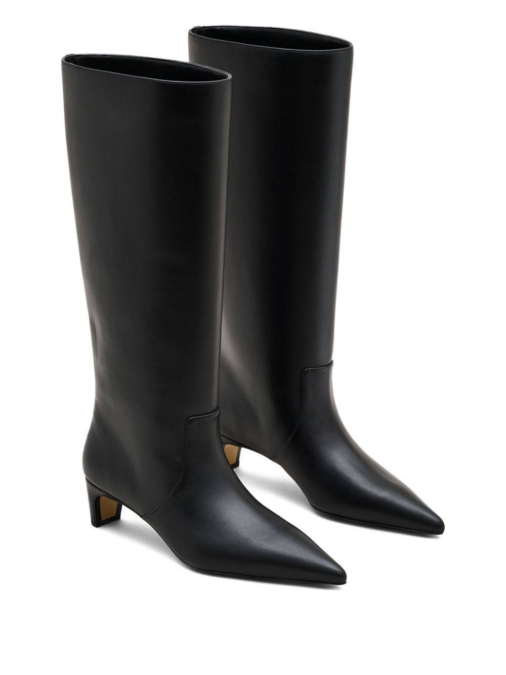 pointed-toe leather boots - 2