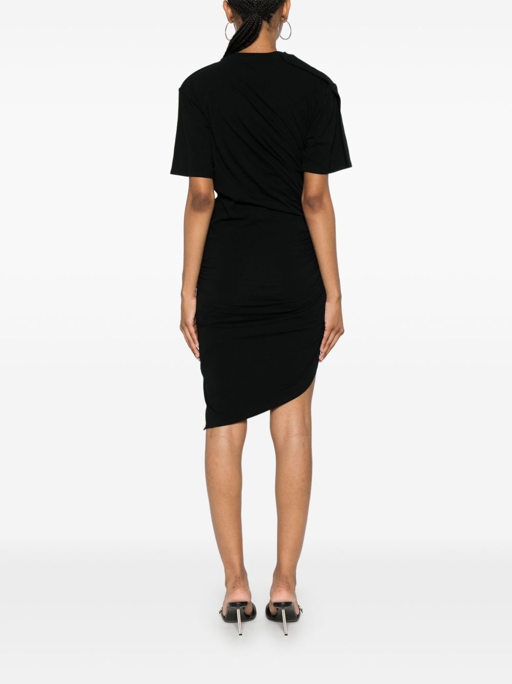 asymmetric hem minidress - 4