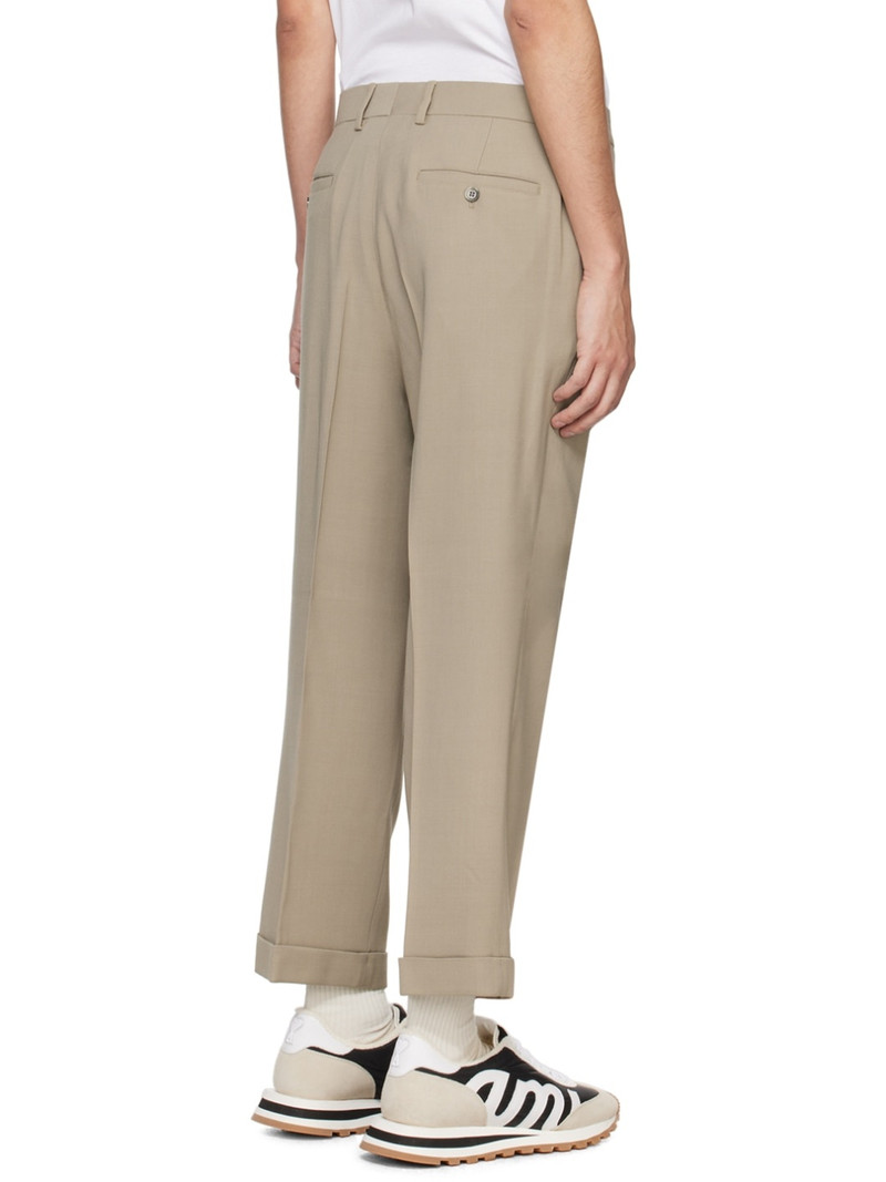 Taupe Carrot-Fit Trousers 3