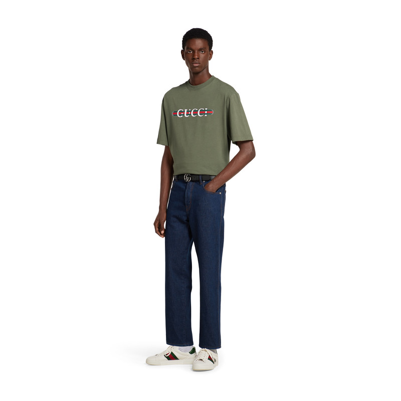 GUCCI Heavy cotton jersey T-shirt with print outlook
