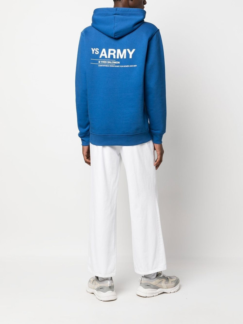 Yves Salomon drawstring organic-cotton hoodie outlook