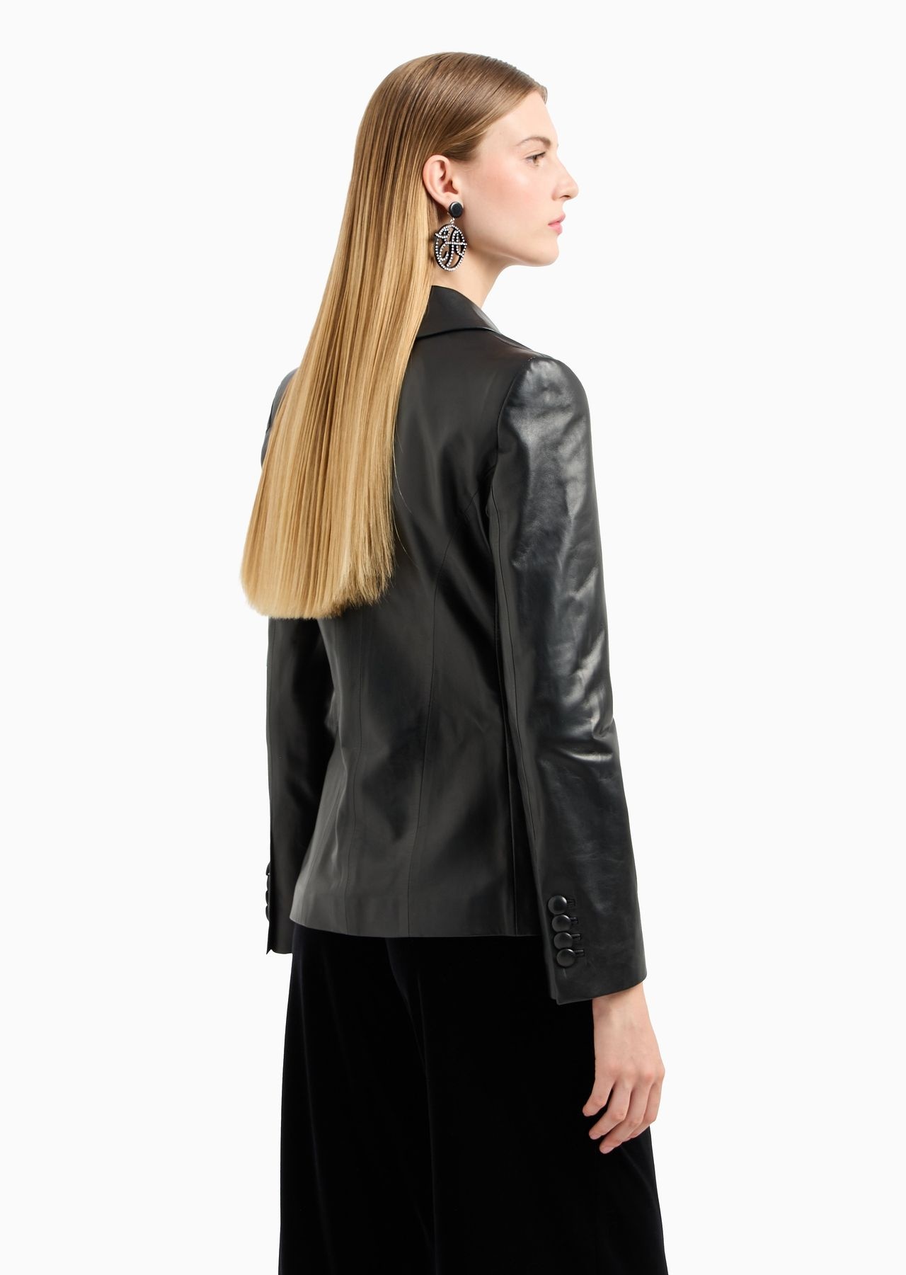 Glove-quality nappa lambskin double-breasted jacket - 3