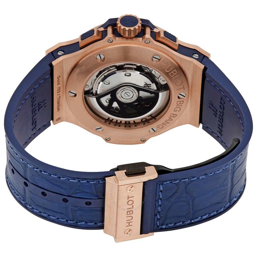 Hublot Big Bang 18kt Rose Gold Chronograph Automatic Blue Dial Men's Watch 301.PX.7180.LR - 3