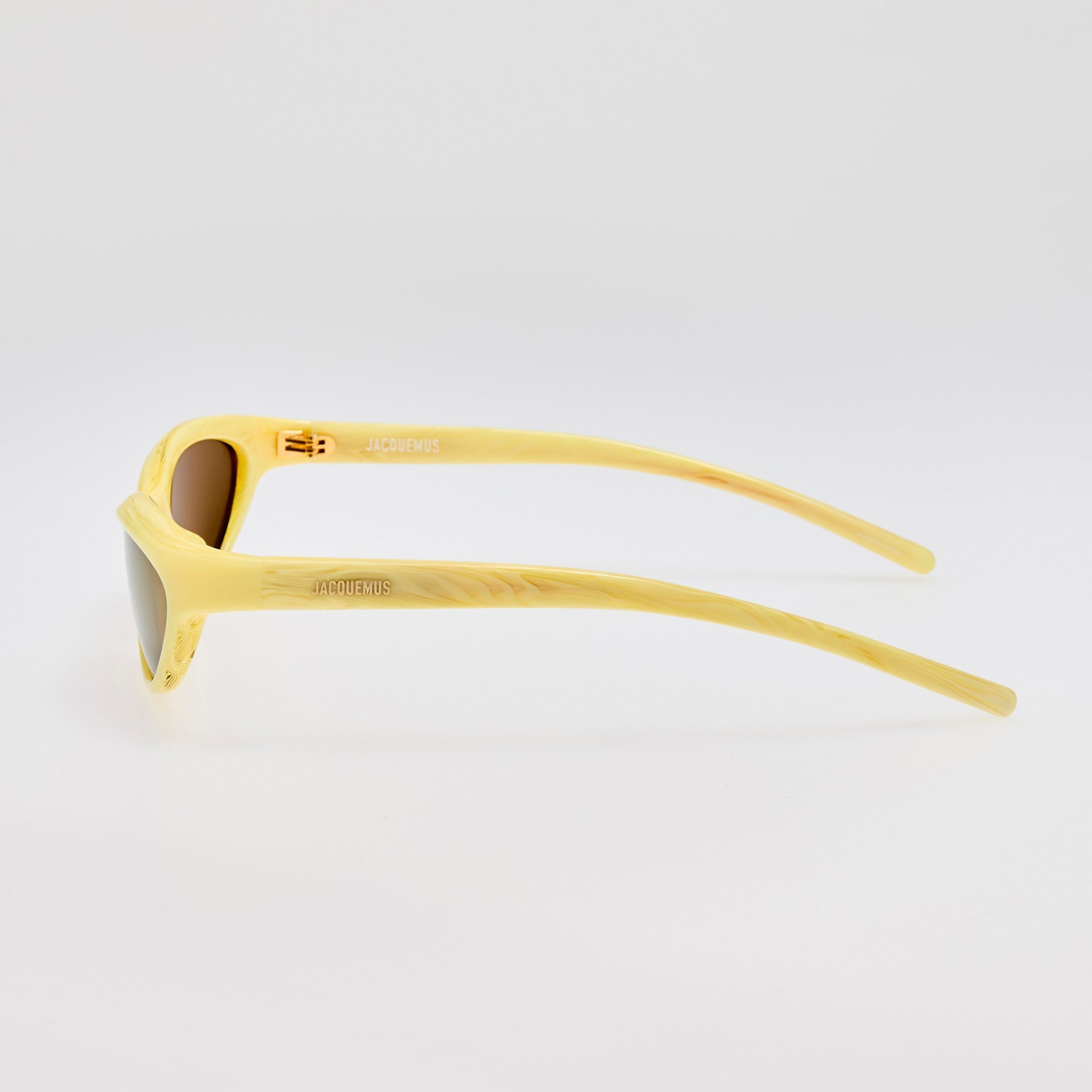 Curvo Sunglasses in Milky Yellow - 4
