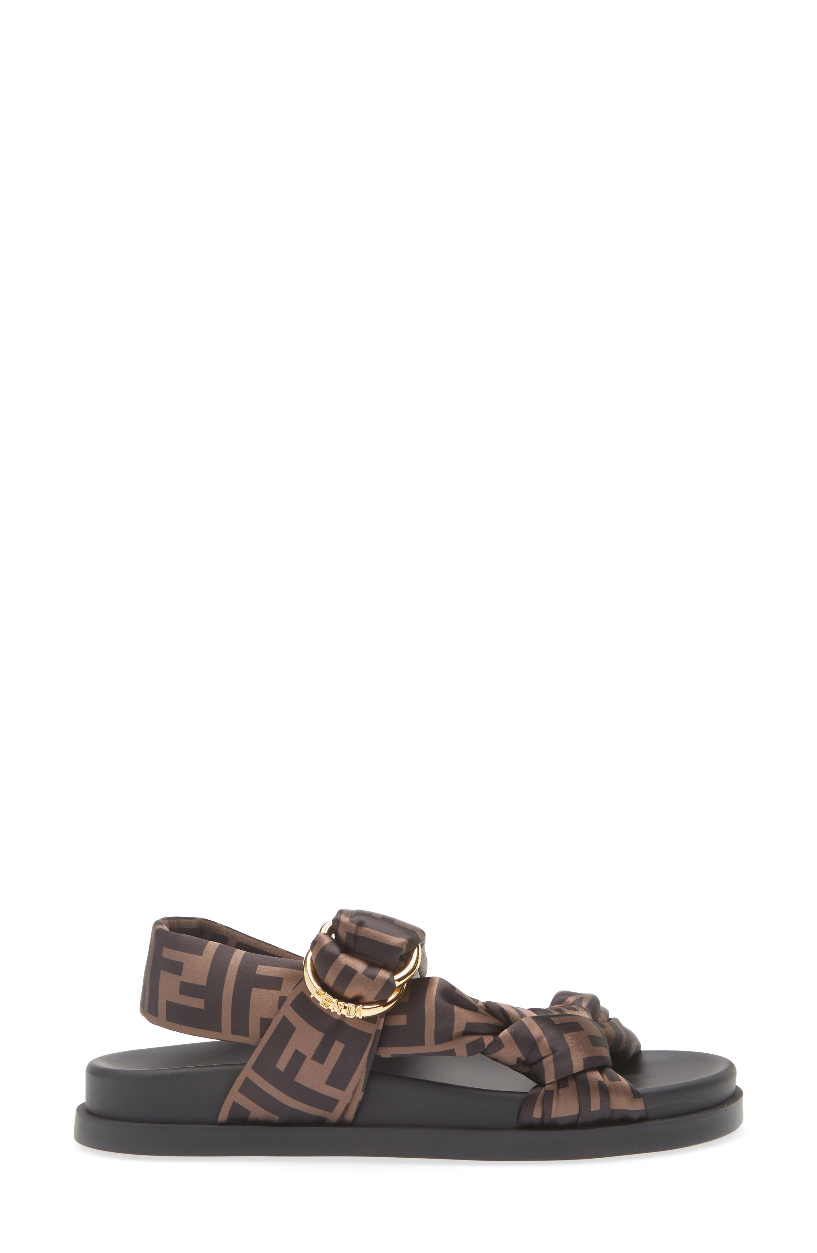 Fendi Feel Sandal in Tabacco/Nero at Nordstrom - 3