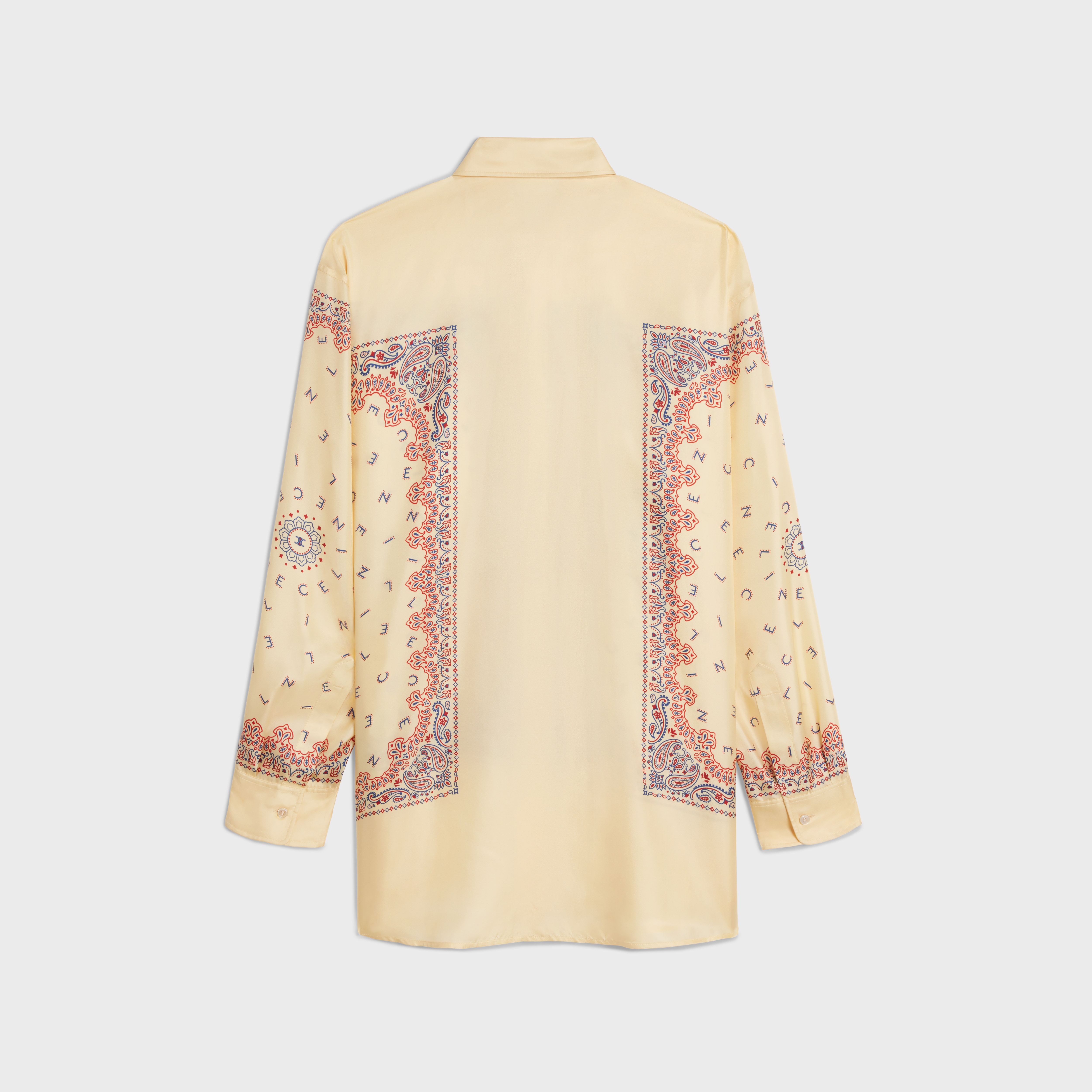 oversized shirt in silk twill - 2