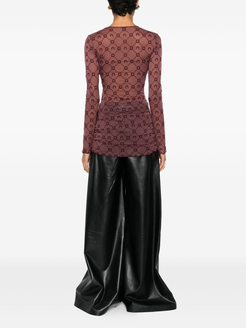 long-sleeve patterned mini dress 4