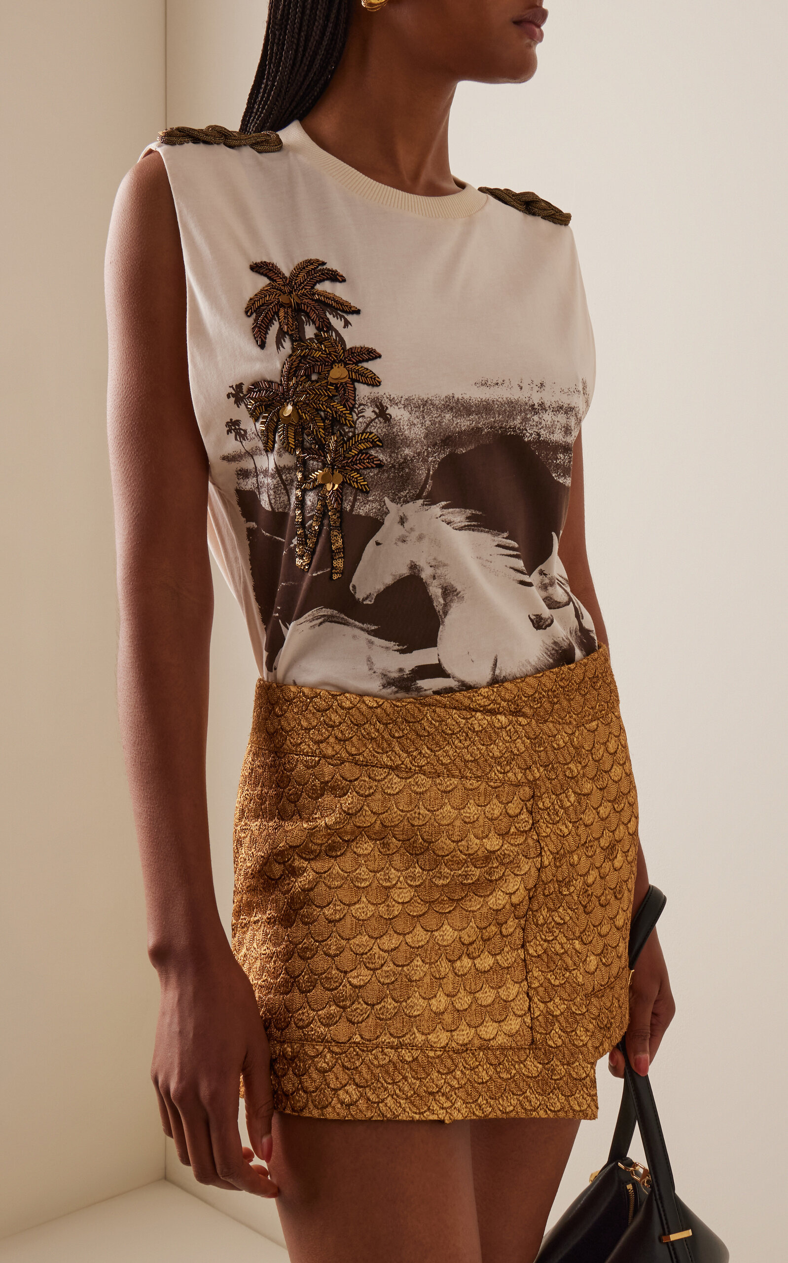 Brave Printed Top ivory - 2
