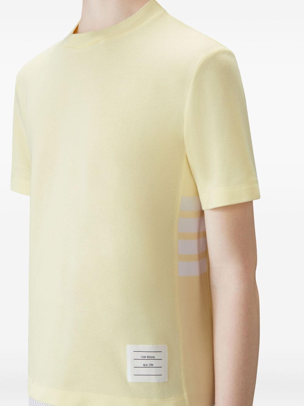 4-Bar stripe-detail T-shirt - 5