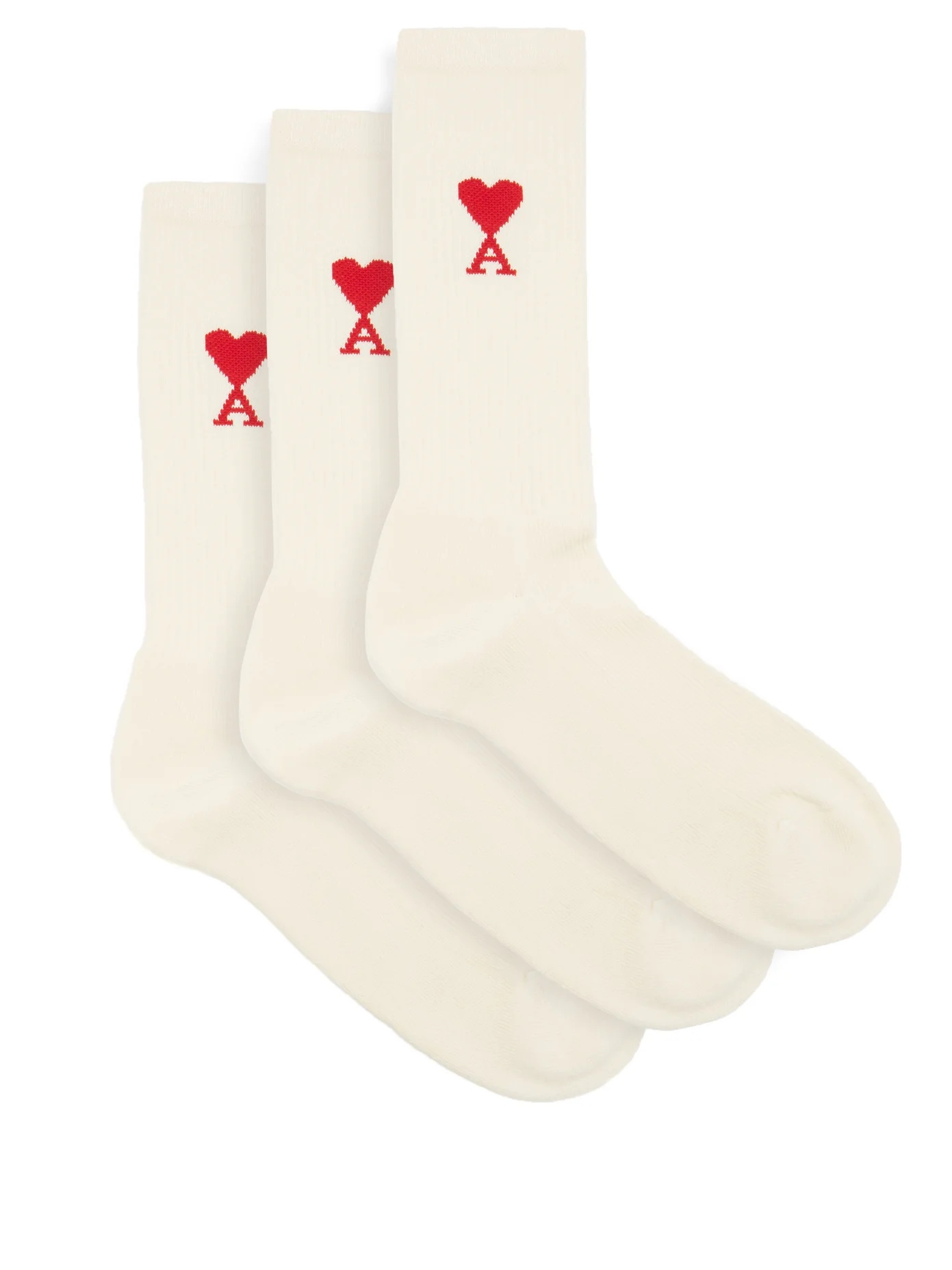 Pack of three Ami de Coeur cotton-blend socks - 1