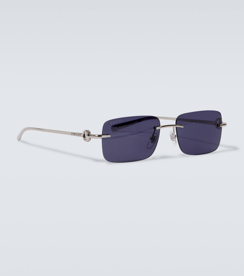 Horsebit rectangular sunglasses 4
