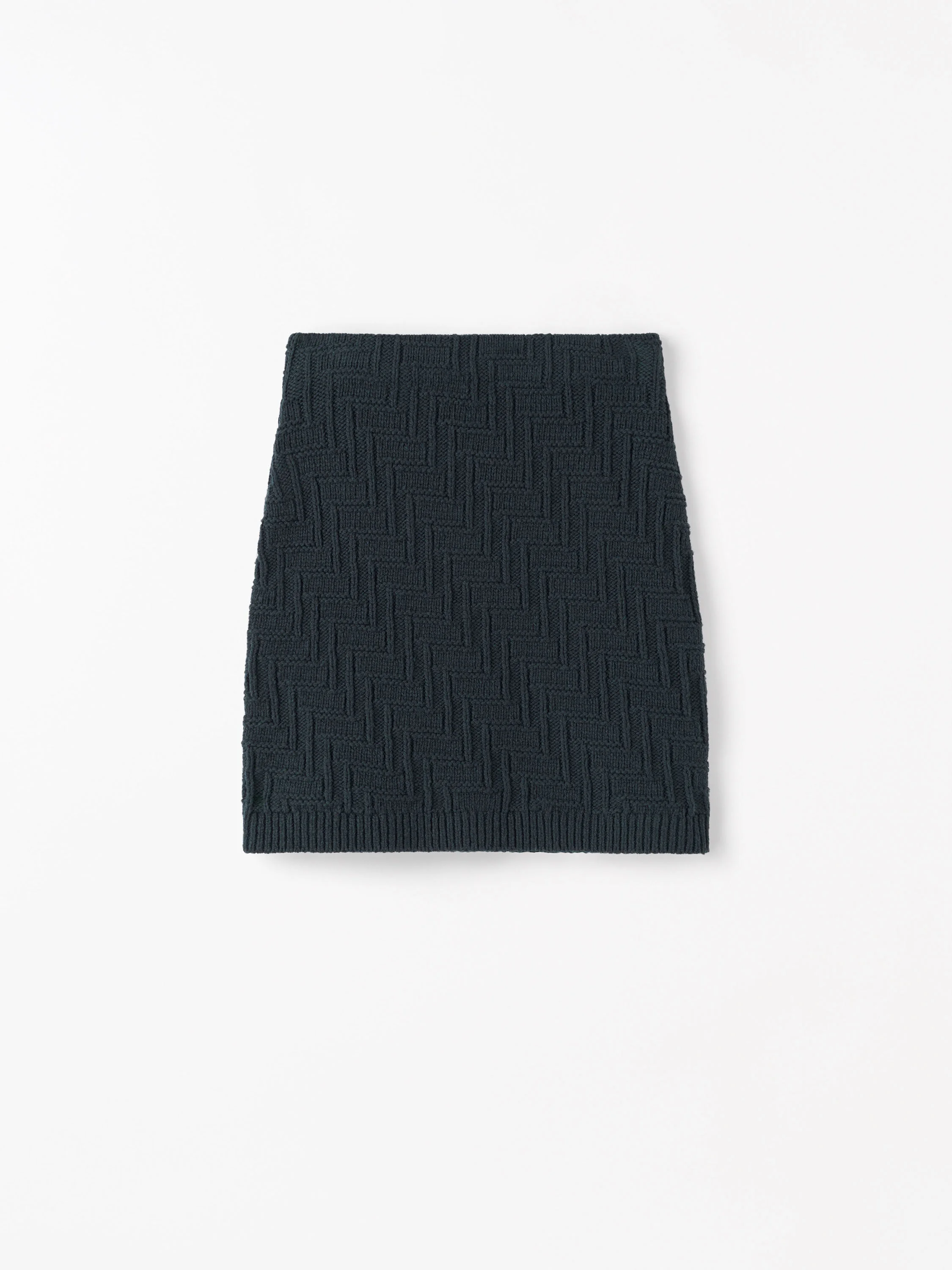 Cherry Knitted Textured Skirt - 1