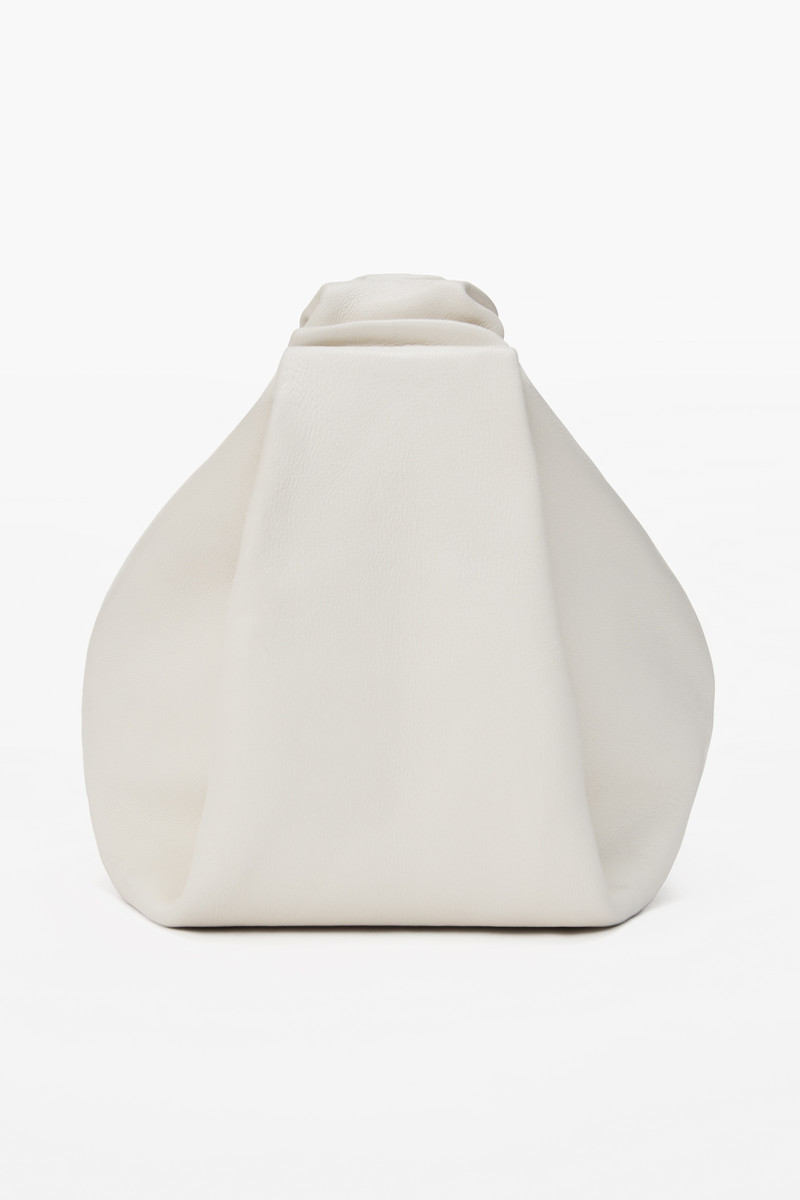 LEATHER SCRUNCHIE BAG 6