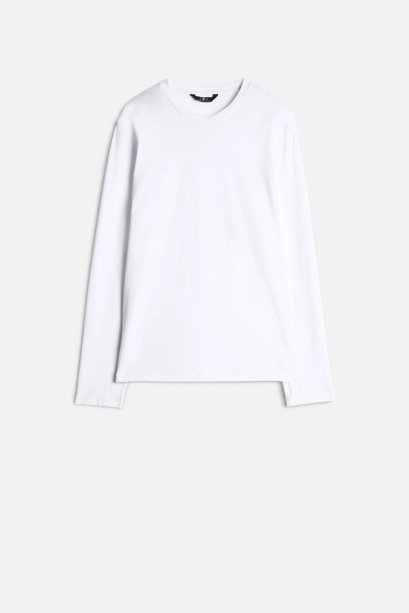 Luxe Performance Long Sleeve Tee in White - 1