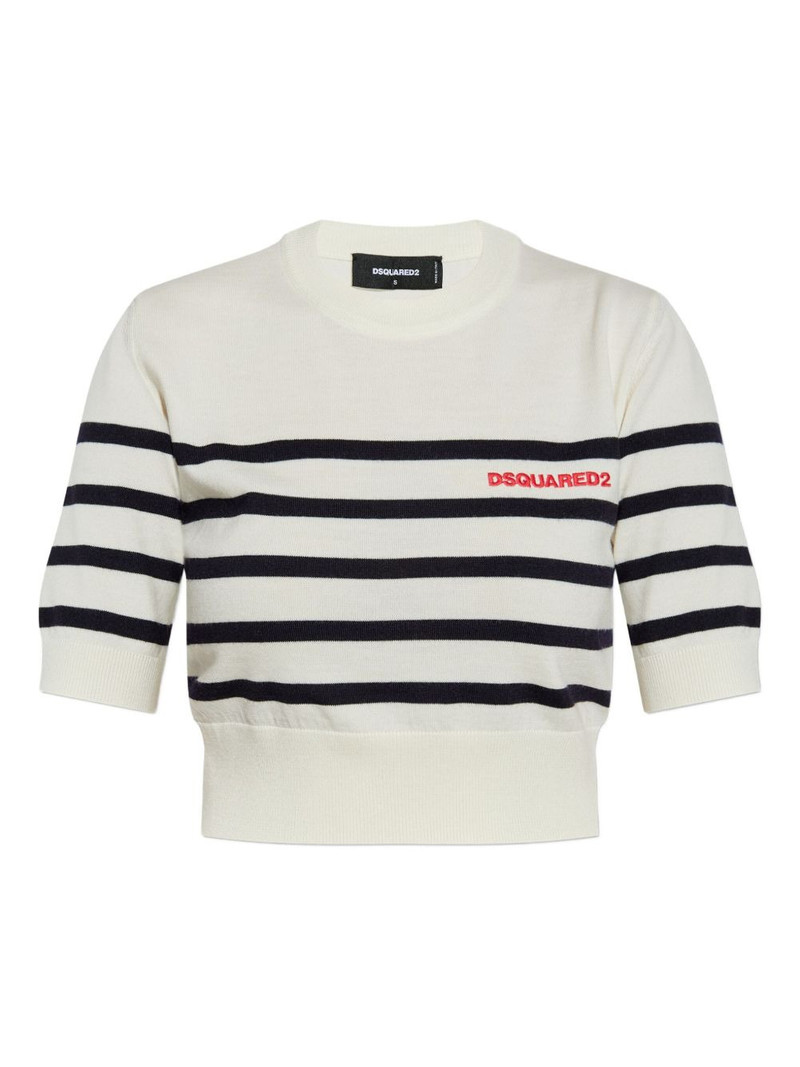 embroidered-logo T-shirt 1