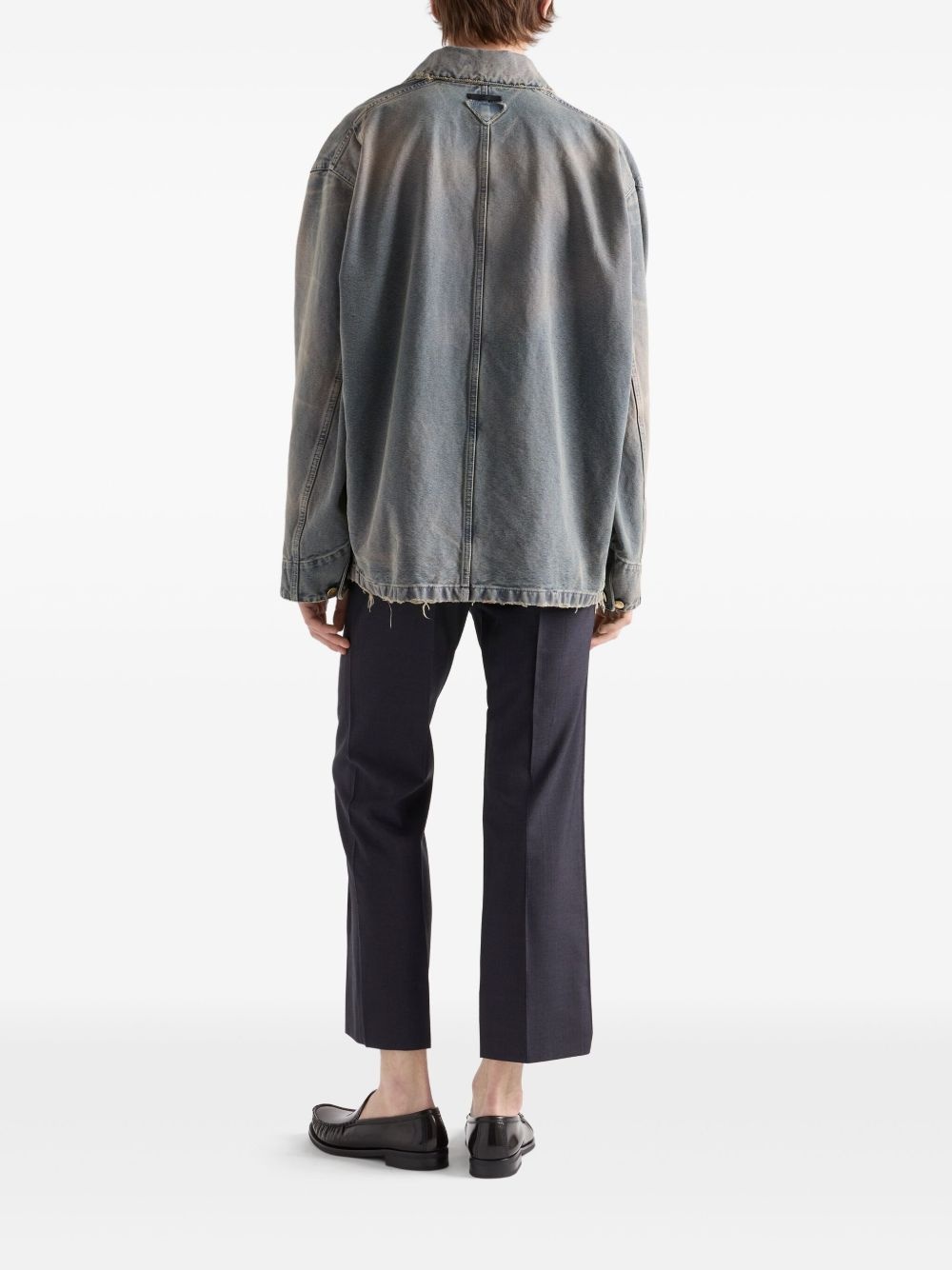 distressed-effect jacket - 4