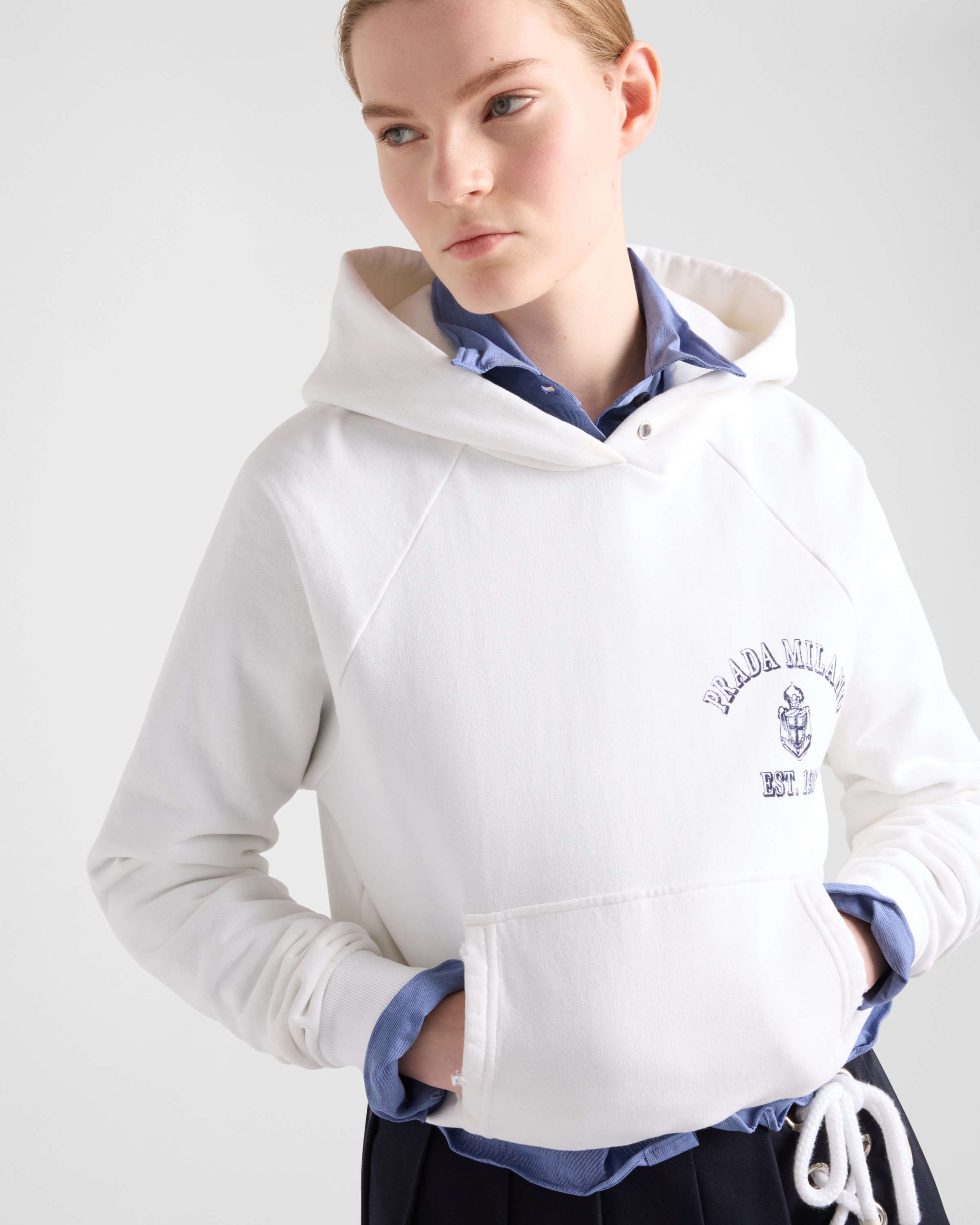 Cotton fleece hoodie - 3