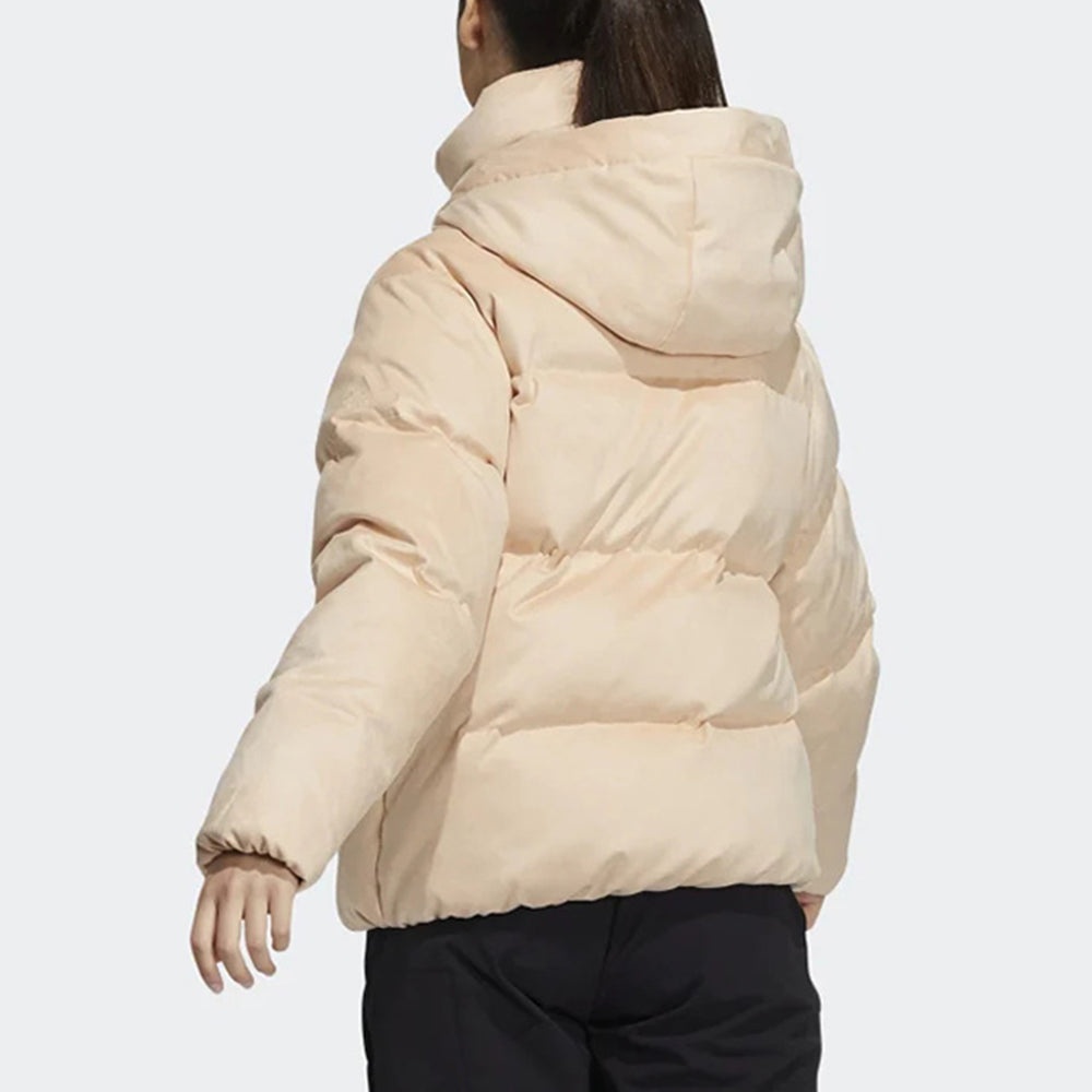 (WMNS) adidas Faux Suede Puffy Down Jacket Asia Sizing 'Beige' H20808 - 3