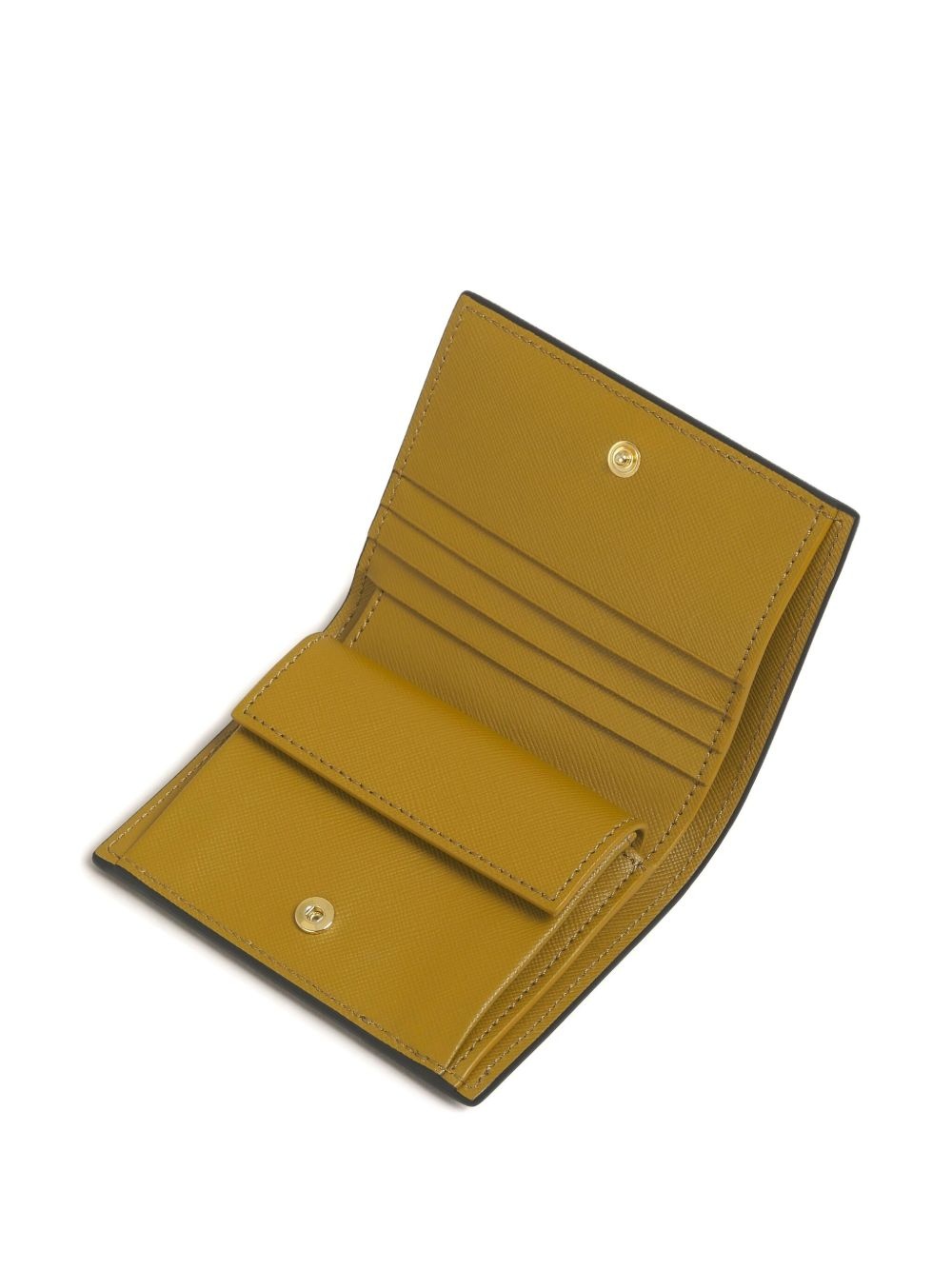 colour-block leather wallet - 3