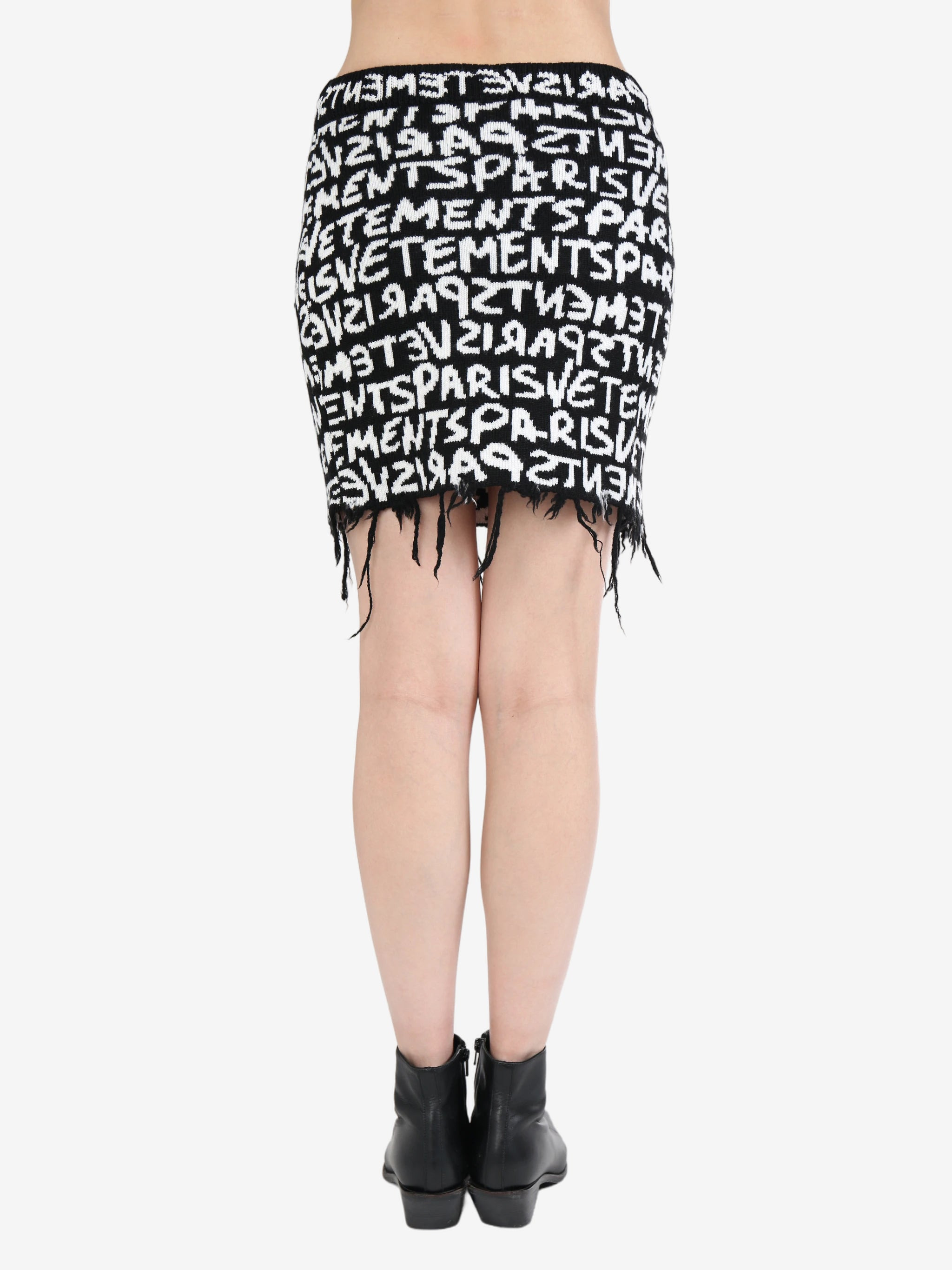 VETEMENTS Unisex Paris Monogram Mini Skirt - 3