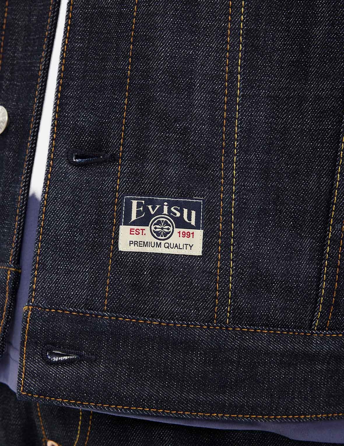 Hakutaku Embroidery Relax Fit Denim Jacket - 9