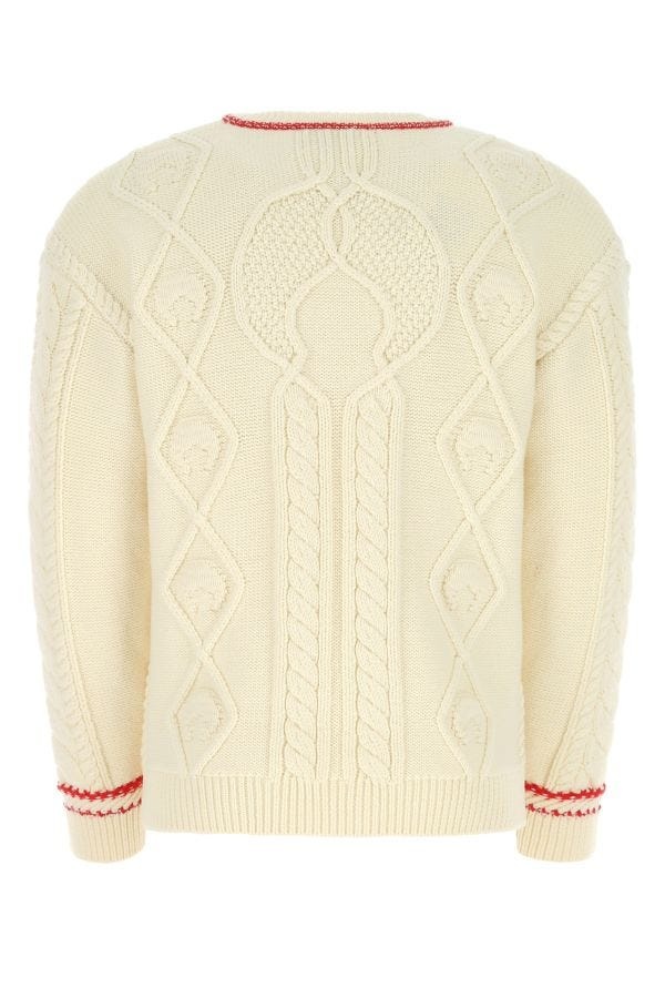 Ivory wool oversize sweater - 2