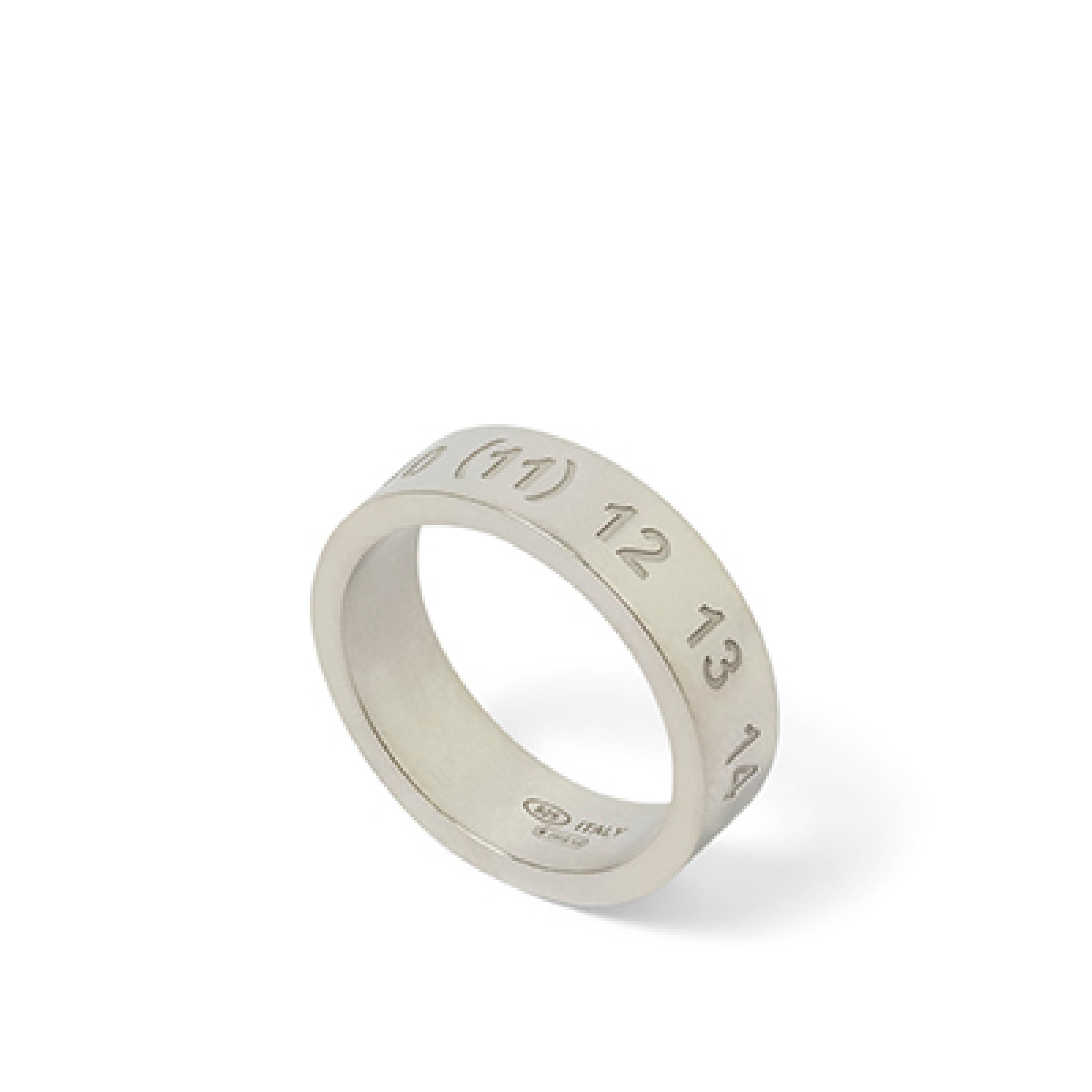Number Reference Ring 6.5mm in Silver - 2