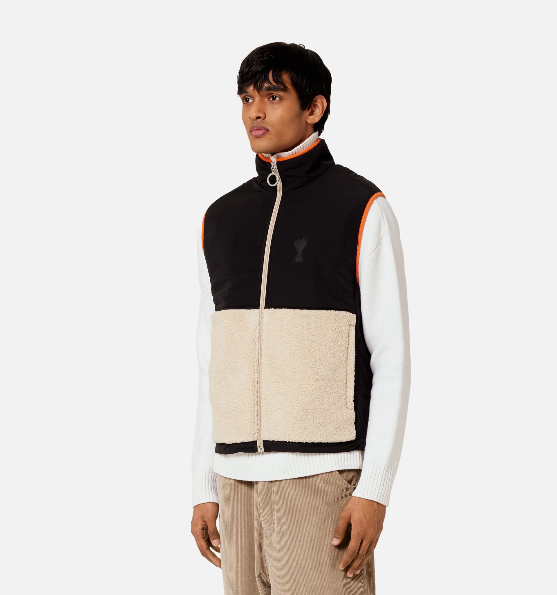 Ami De Cœur Sherpa Sleeveless Jacket - 4