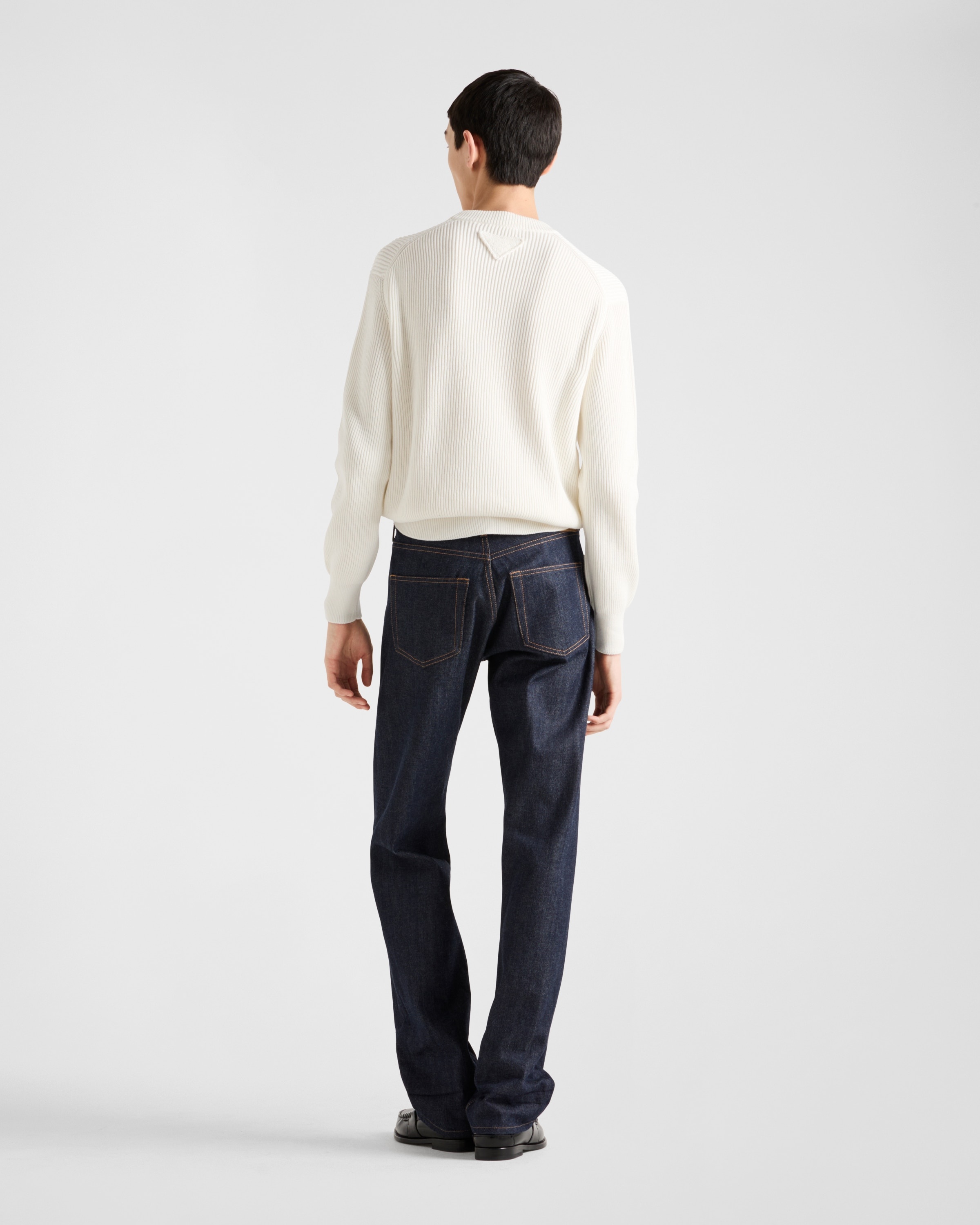 Cotton crew-neck sweater - 5