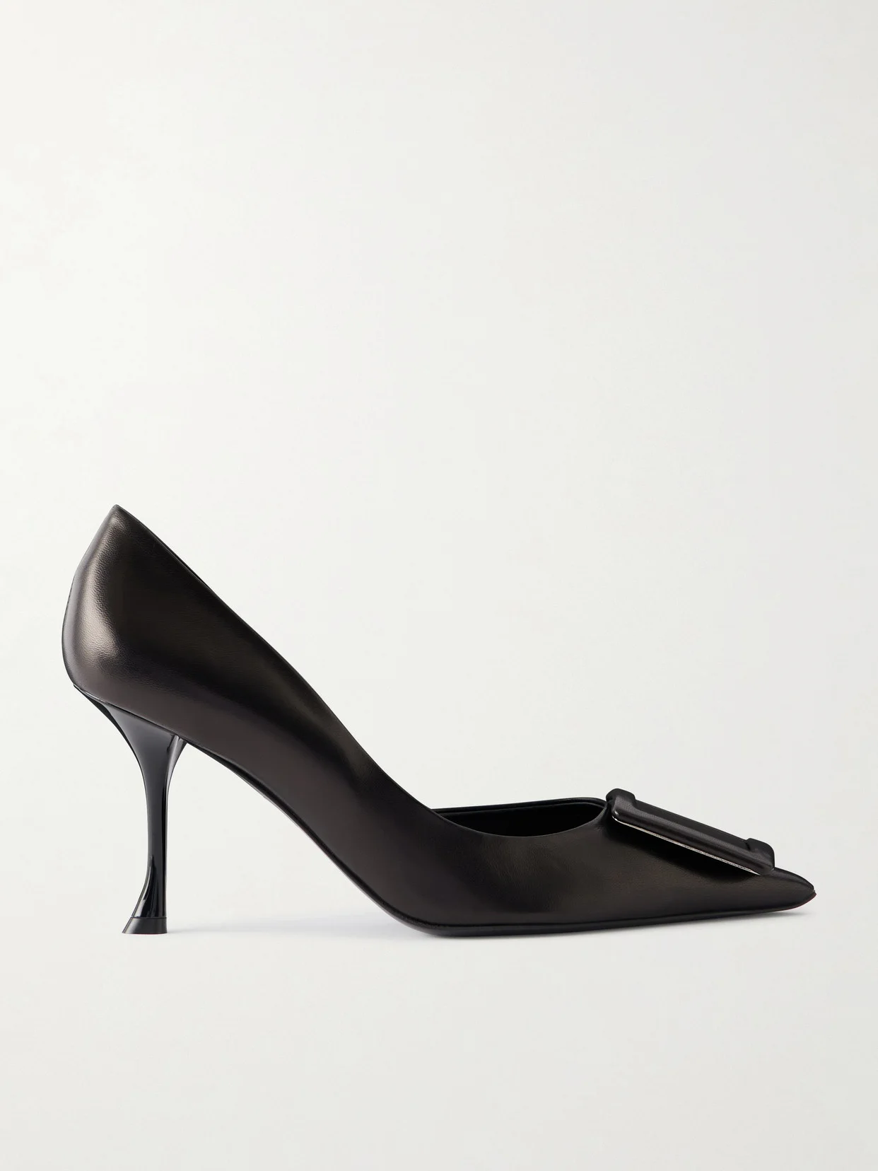 Viv Ville 85 Buckled Leather Pumps - 1