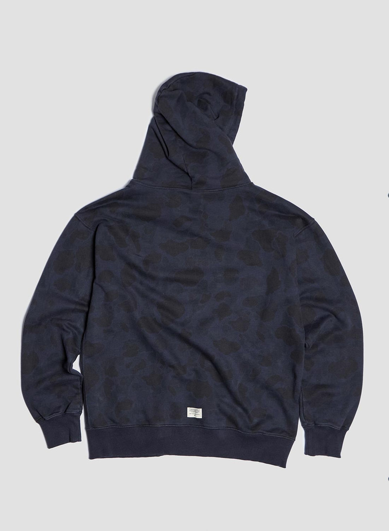 Embroidered Arrow Zip Hoodie in Overdyed Camo 5