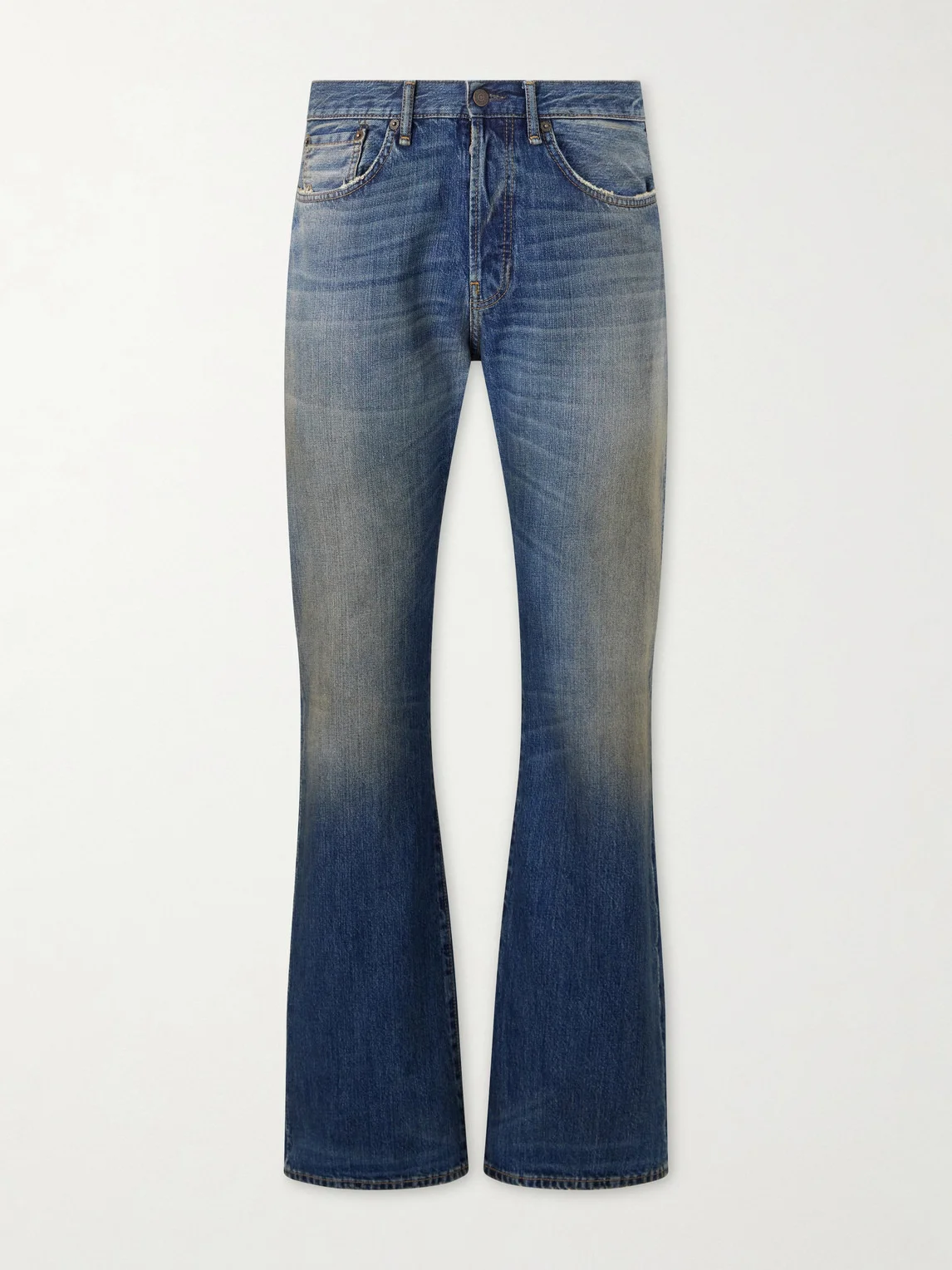 Straight-Leg Cotton Jeans - 1