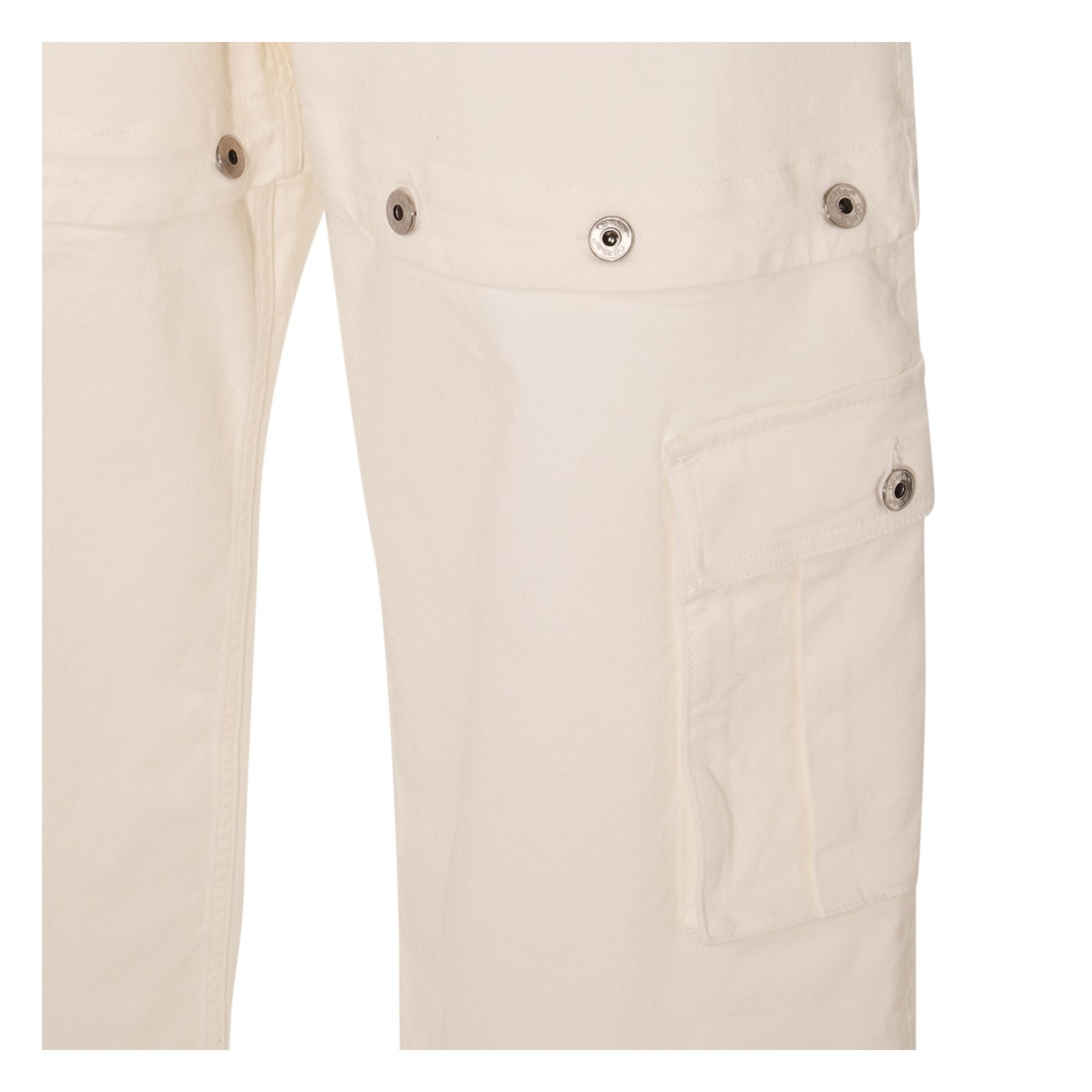 white cotton denim jeans - 4