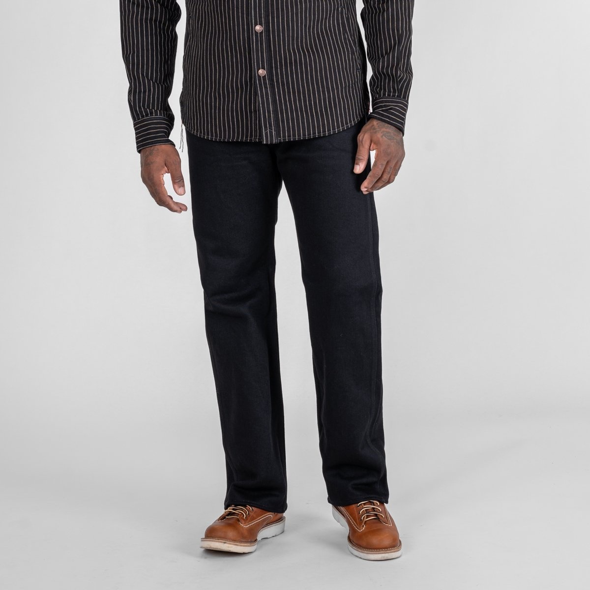 IH-829-BLK 21oz Serge Work Pants - Black - 2