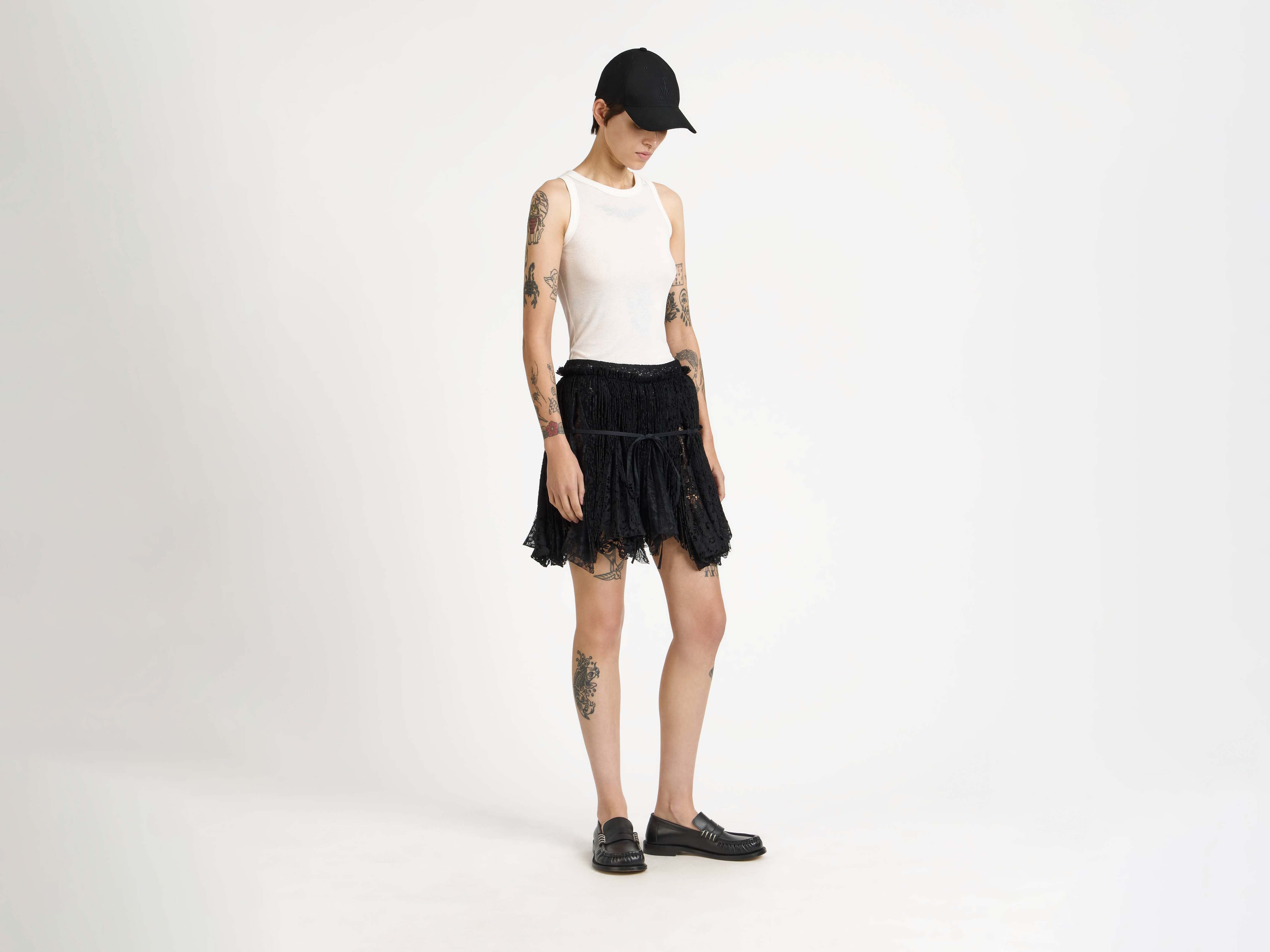 WAXED COTTON BASEBALL CAP IN BLACK - 3