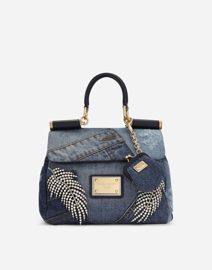 Sicily Small Soft Handbag - Dolce & Gabbana - Denim - Denim