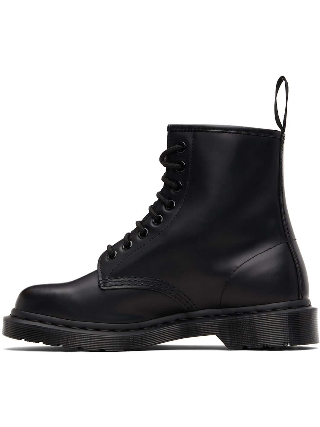 Black 1460 Mono Smooth Leather Lace-Up Boots - 3