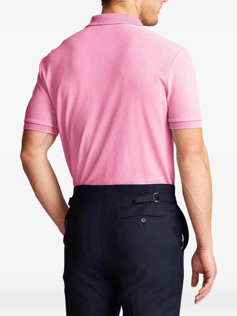 short-sleeve logo-embroidery polo shirt 4